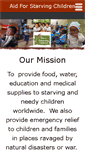Mobile Screenshot of aidforstarvingchildren.org