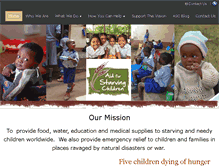 Tablet Screenshot of aidforstarvingchildren.org
